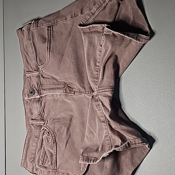 American Eagle super stretch size 10 mid rise jean shorts - Picture 5 of 8